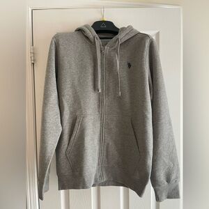 BNWT U.S. Polo Assn. Gray Zip-Up Sweater